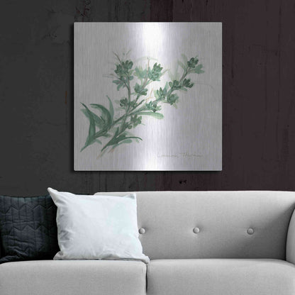 Luxe Metal Art 'Lemon Thyme' by Chris Paschke, Metal Wall Art,36x36