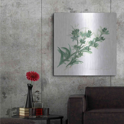 Luxe Metal Art 'Lemon Thyme' by Chris Paschke, Metal Wall Art,36x36