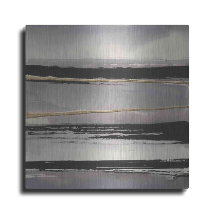 Luxe Metal Art 'Gilded Grey I' by Chris Paschke, Metal Wall Art