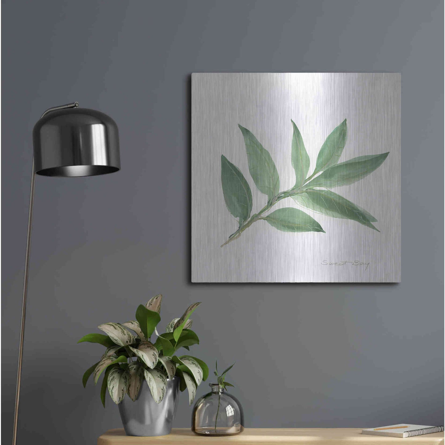 Luxe Metal Art 'Sweet Bay' by Chris Paschke, Metal Wall Art,24x24