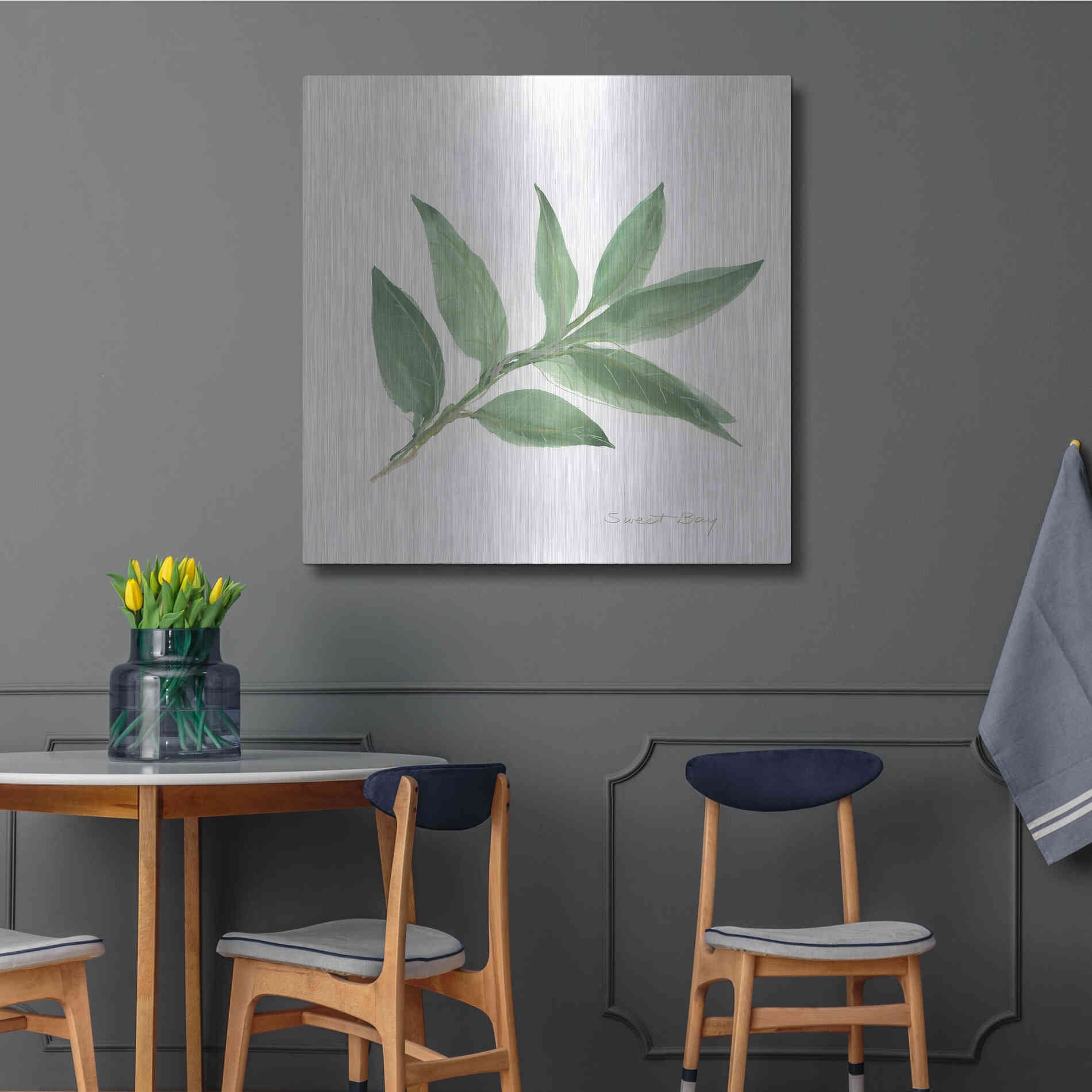 Luxe Metal Art 'Sweet Bay' by Chris Paschke, Metal Wall Art,36x36