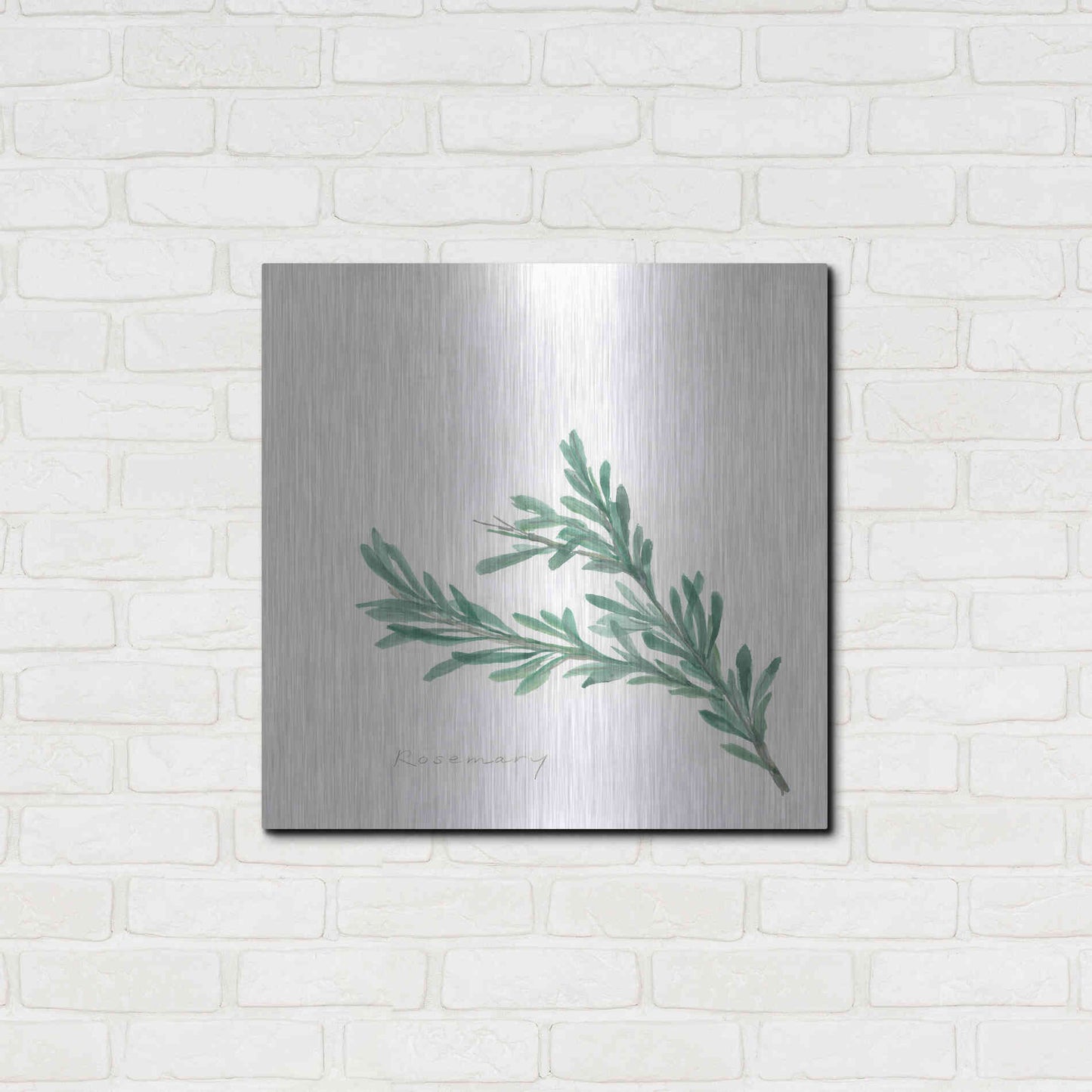 Luxe Metal Art 'Rosemary' by Chris Paschke, Metal Wall Art,24x24