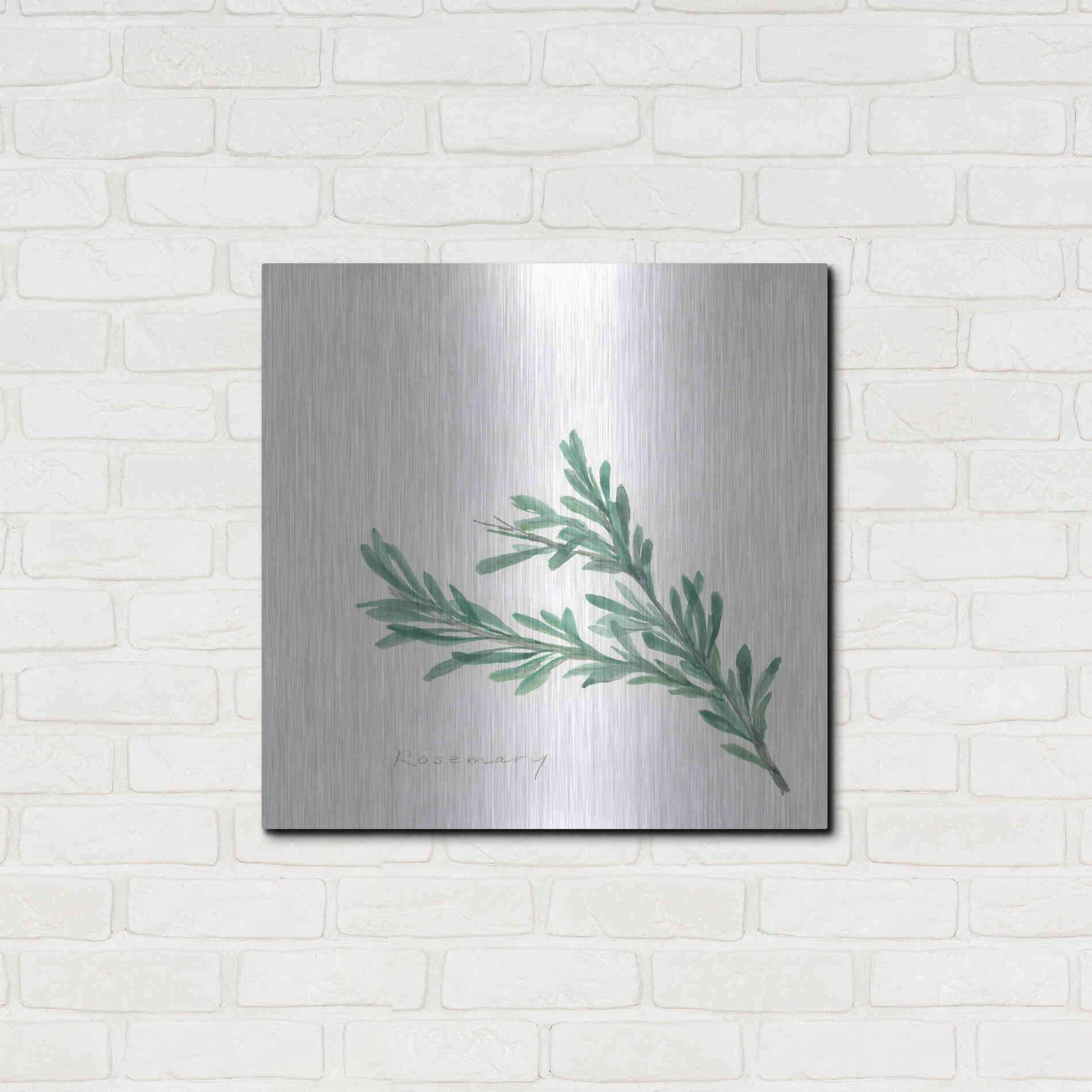Luxe Metal Art 'Rosemary' by Chris Paschke, Metal Wall Art,24x24
