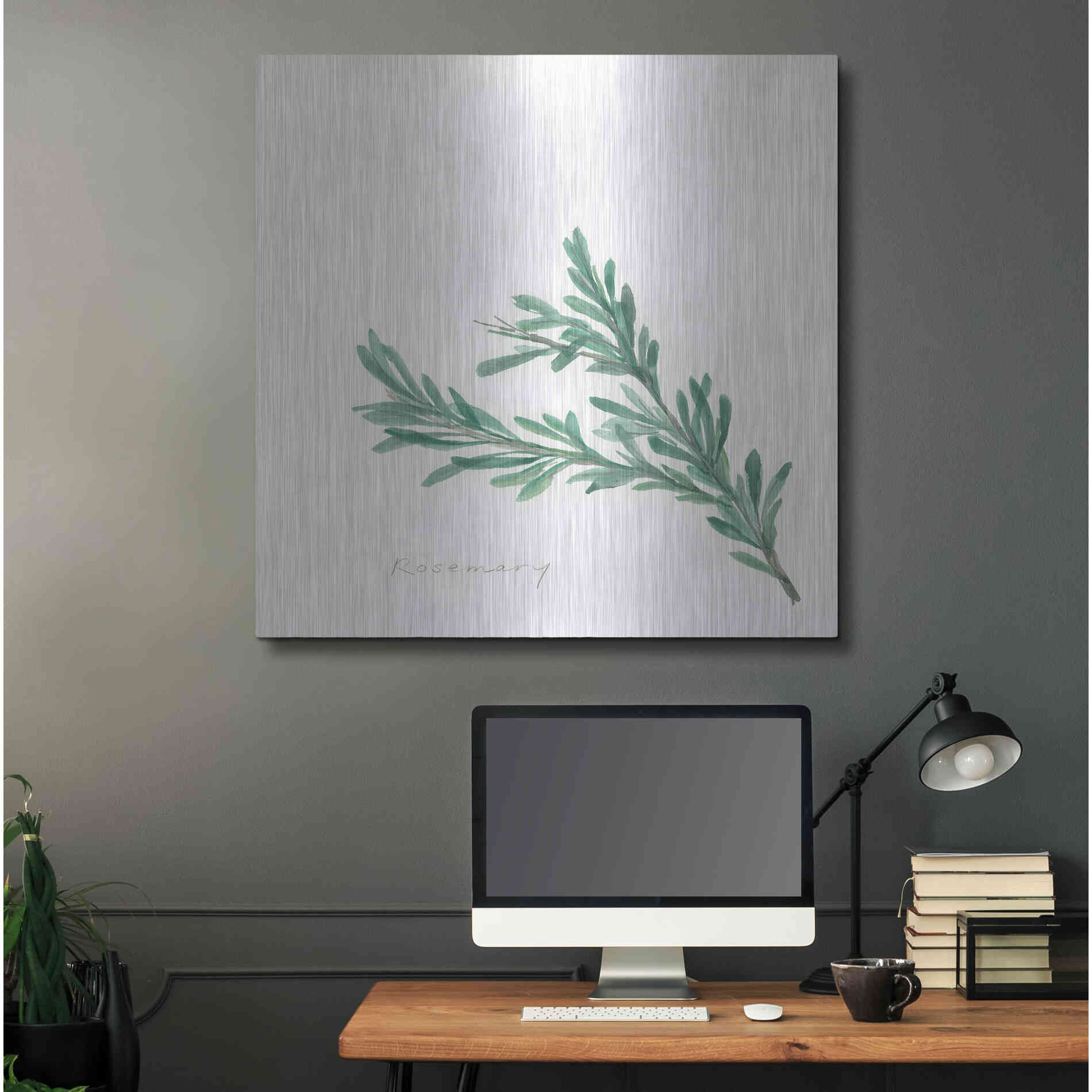 Luxe Metal Art 'Rosemary' by Chris Paschke, Metal Wall Art,36x36