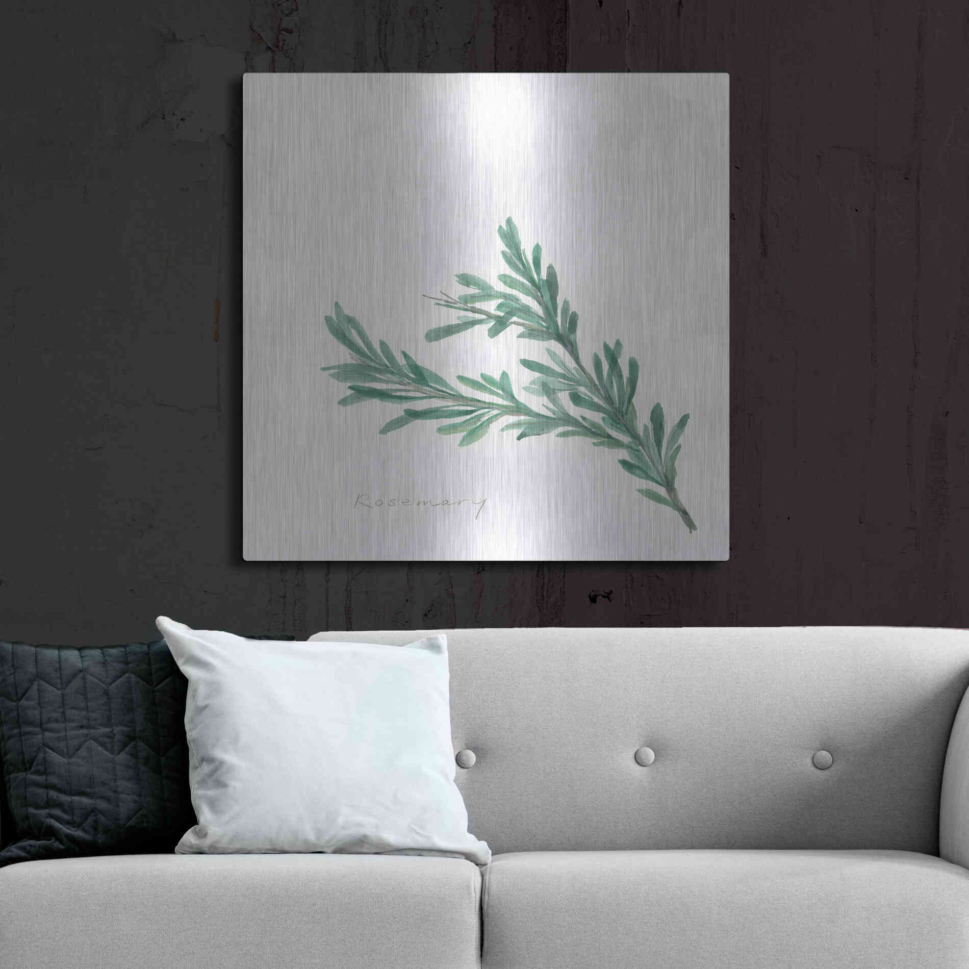 Luxe Metal Art 'Rosemary' by Chris Paschke, Metal Wall Art,36x36