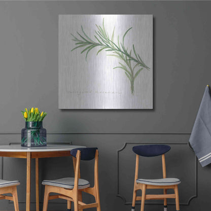 Luxe Metal Art 'Variegated Rosemary' by Chris Paschke, Metal Wall Art,36x36