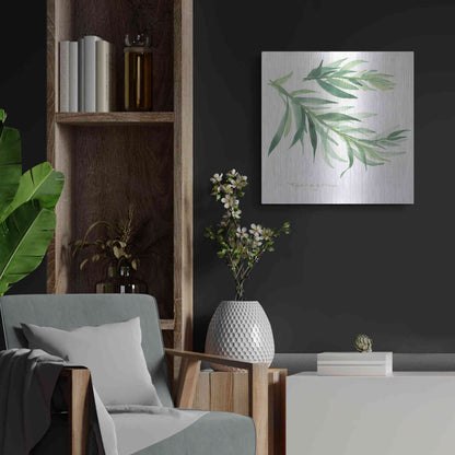 Luxe Metal Art 'Tarragon' by Chris Paschke, Metal Wall Art,24x24