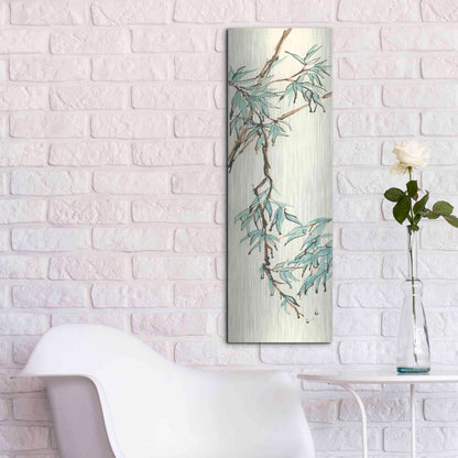 Luxe Metal Art 'Summer Bamboo II' by Chris Paschke, Metal Wall Art,12x36