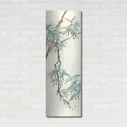 Luxe Metal Art 'Summer Bamboo II' by Chris Paschke, Metal Wall Art,16x48