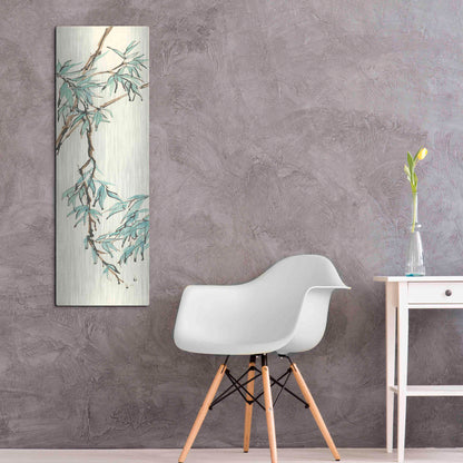 Luxe Metal Art 'Summer Bamboo II' by Chris Paschke, Metal Wall Art,16x48