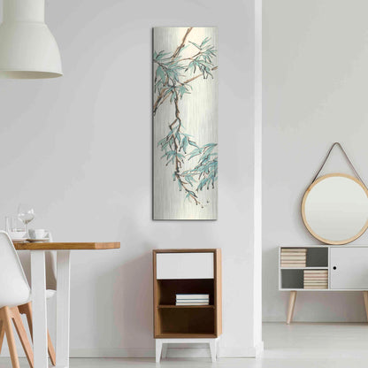 Luxe Metal Art 'Summer Bamboo II' by Chris Paschke, Metal Wall Art,16x48