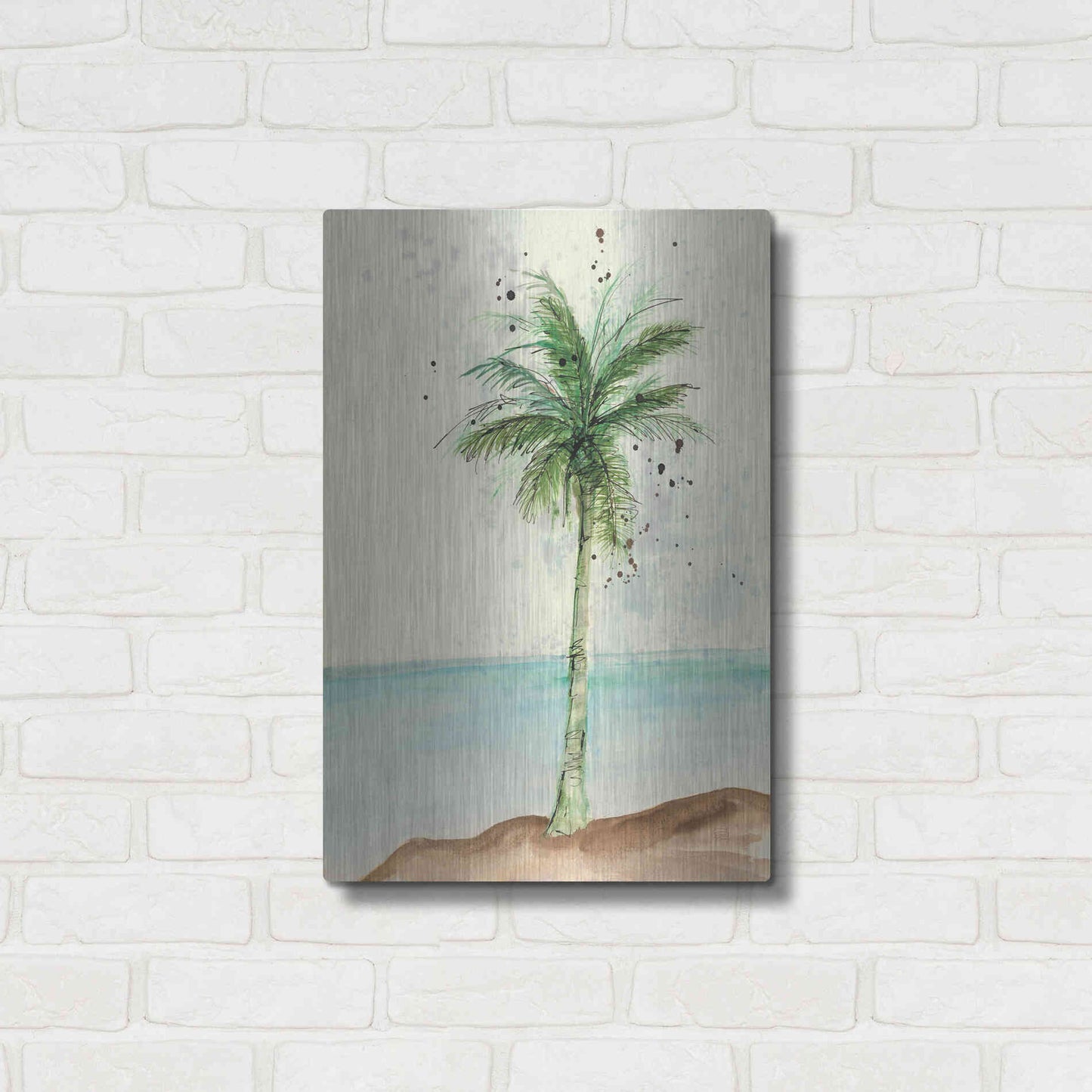 Luxe Metal Art 'African Oil Palm I' by Chris Paschke, Metal Wall Art,16x24