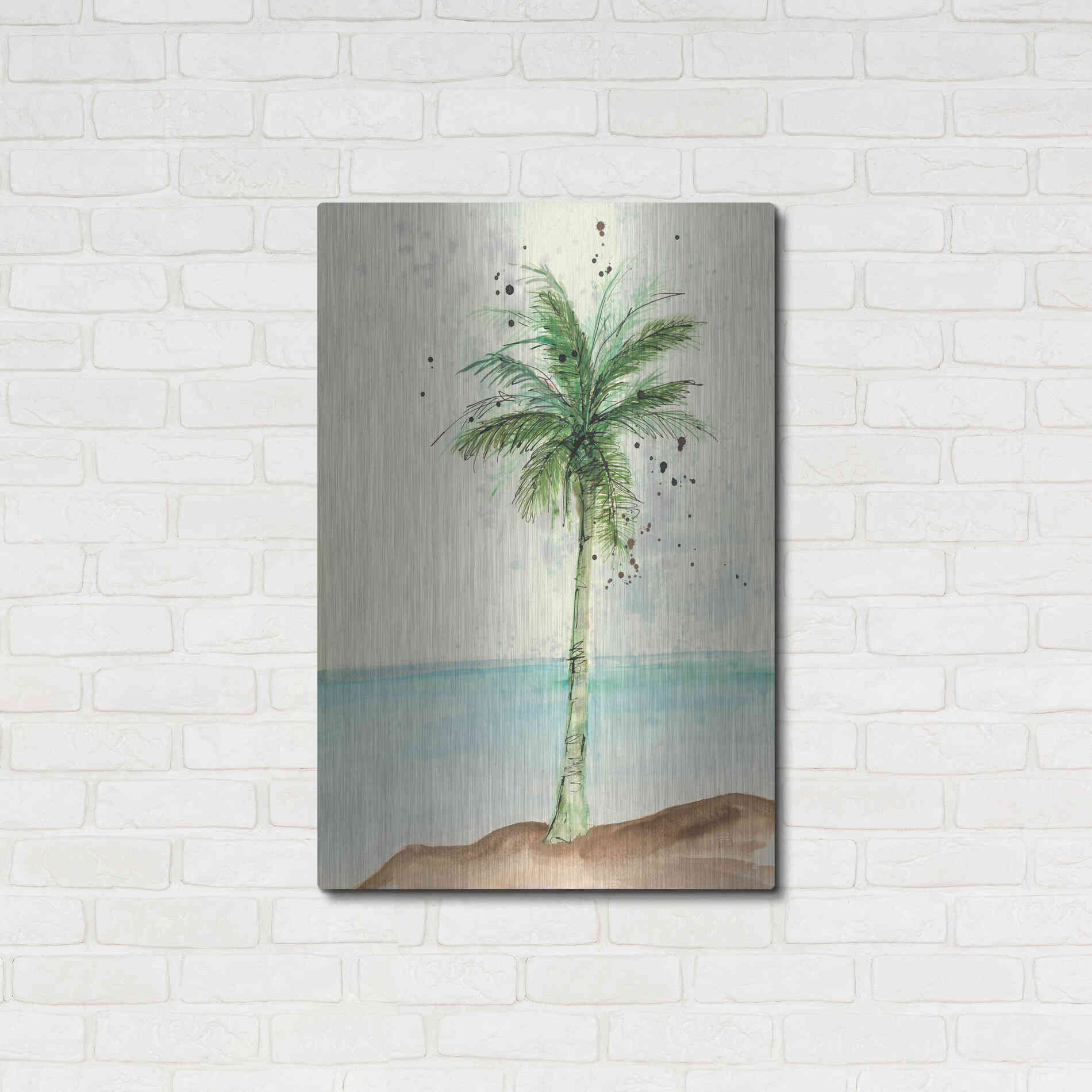 Luxe Metal Art 'African Oil Palm I' by Chris Paschke, Metal Wall Art,24x36