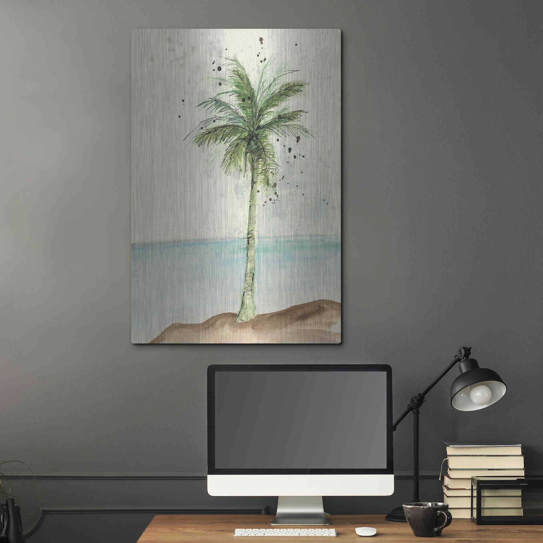 Luxe Metal Art 'African Oil Palm I' by Chris Paschke, Metal Wall Art,24x36