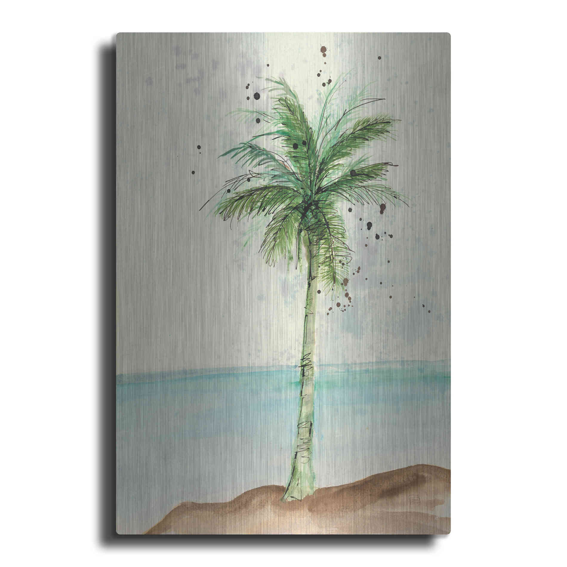Luxe Metal Art 'African Oil Palm I' by Chris Paschke, Metal Wall Art