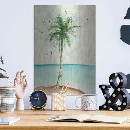 Luxe Metal Art 'African Oil Palm II' by Chris Paschke, Metal Wall Art,12x16