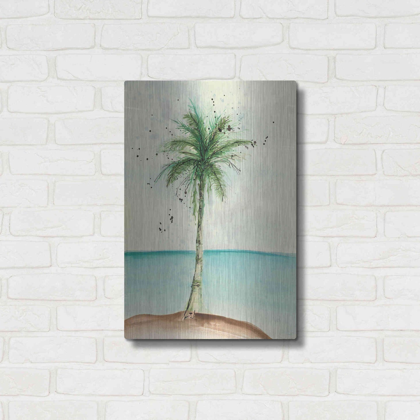 Luxe Metal Art 'African Oil Palm II' by Chris Paschke, Metal Wall Art,16x24