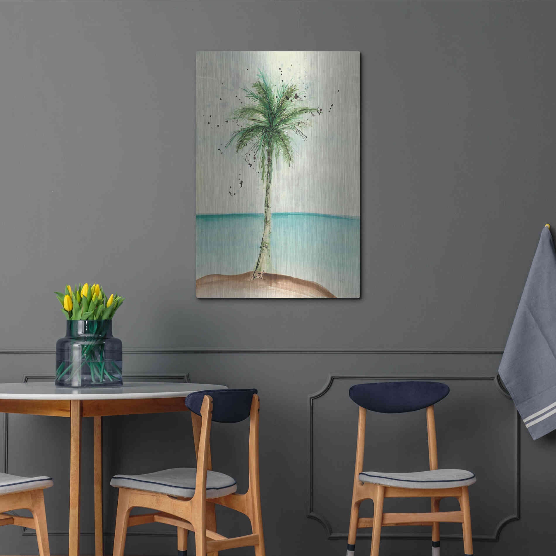 Luxe Metal Art 'African Oil Palm II' by Chris Paschke, Metal Wall Art,24x36