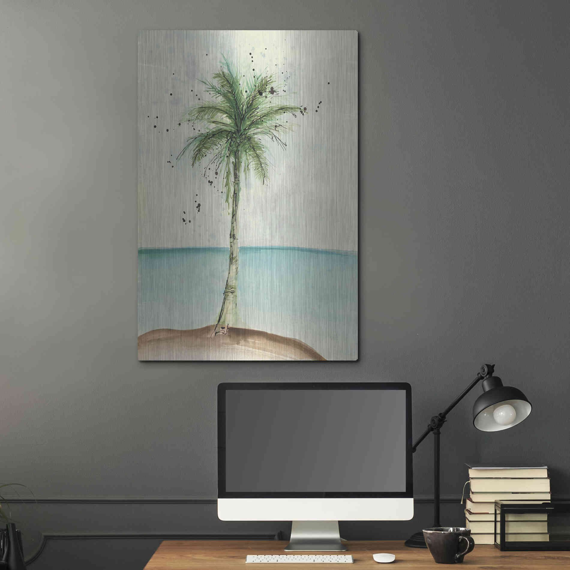 Luxe Metal Art 'African Oil Palm II' by Chris Paschke, Metal Wall Art,24x36