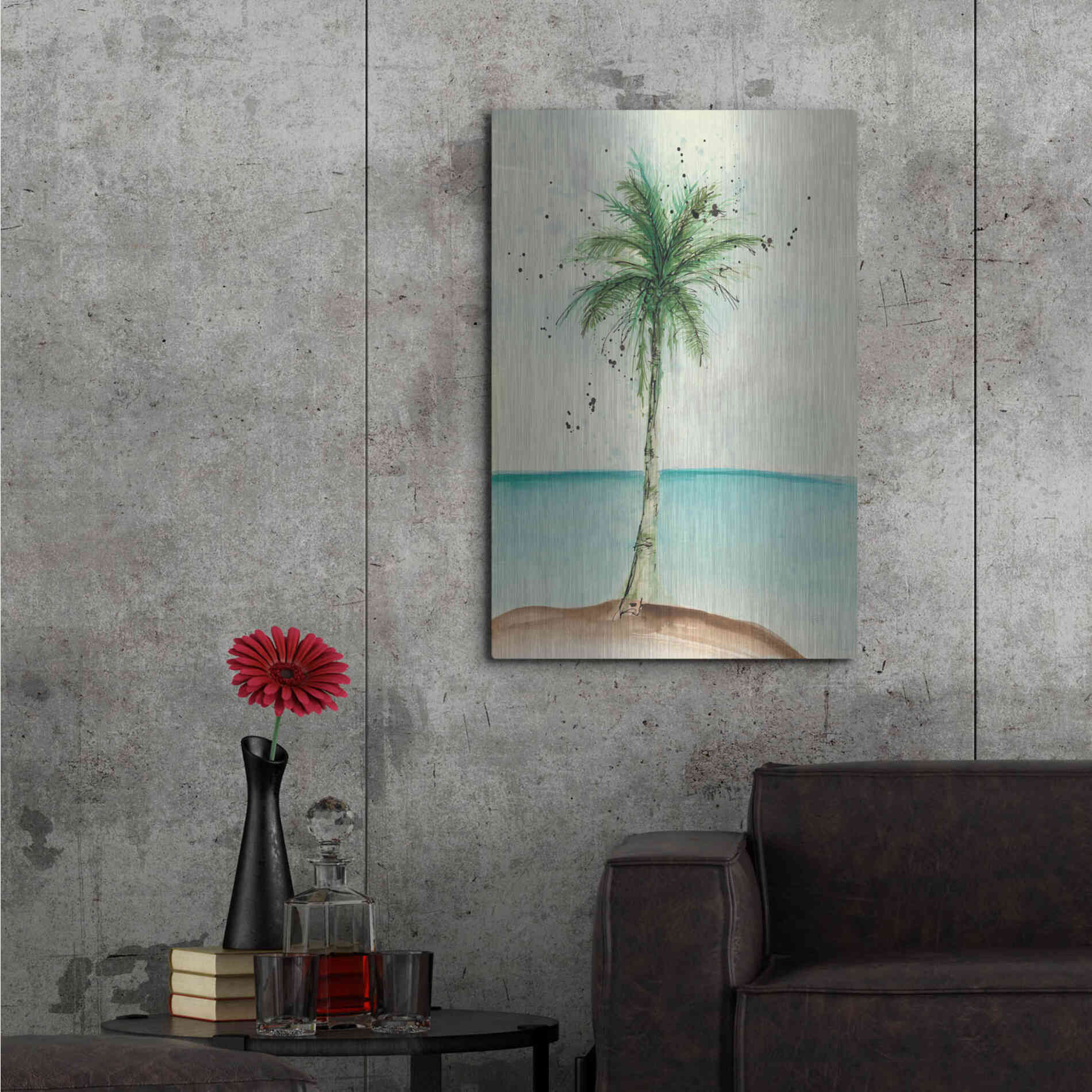 Luxe Metal Art 'African Oil Palm II' by Chris Paschke, Metal Wall Art,24x36