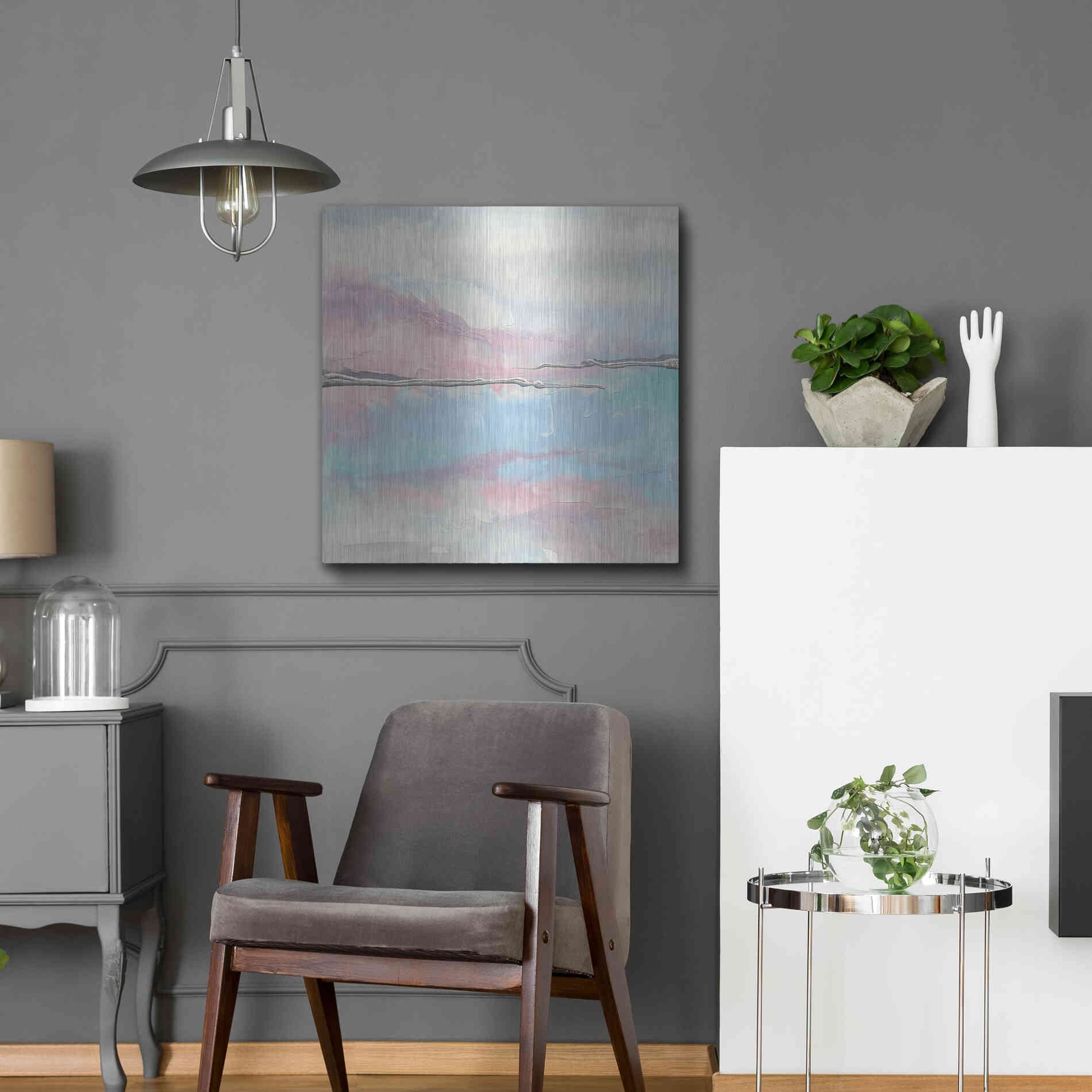 Luxe Metal Art 'Parfait II' by Chris Paschke, Metal Wall Art,24x24