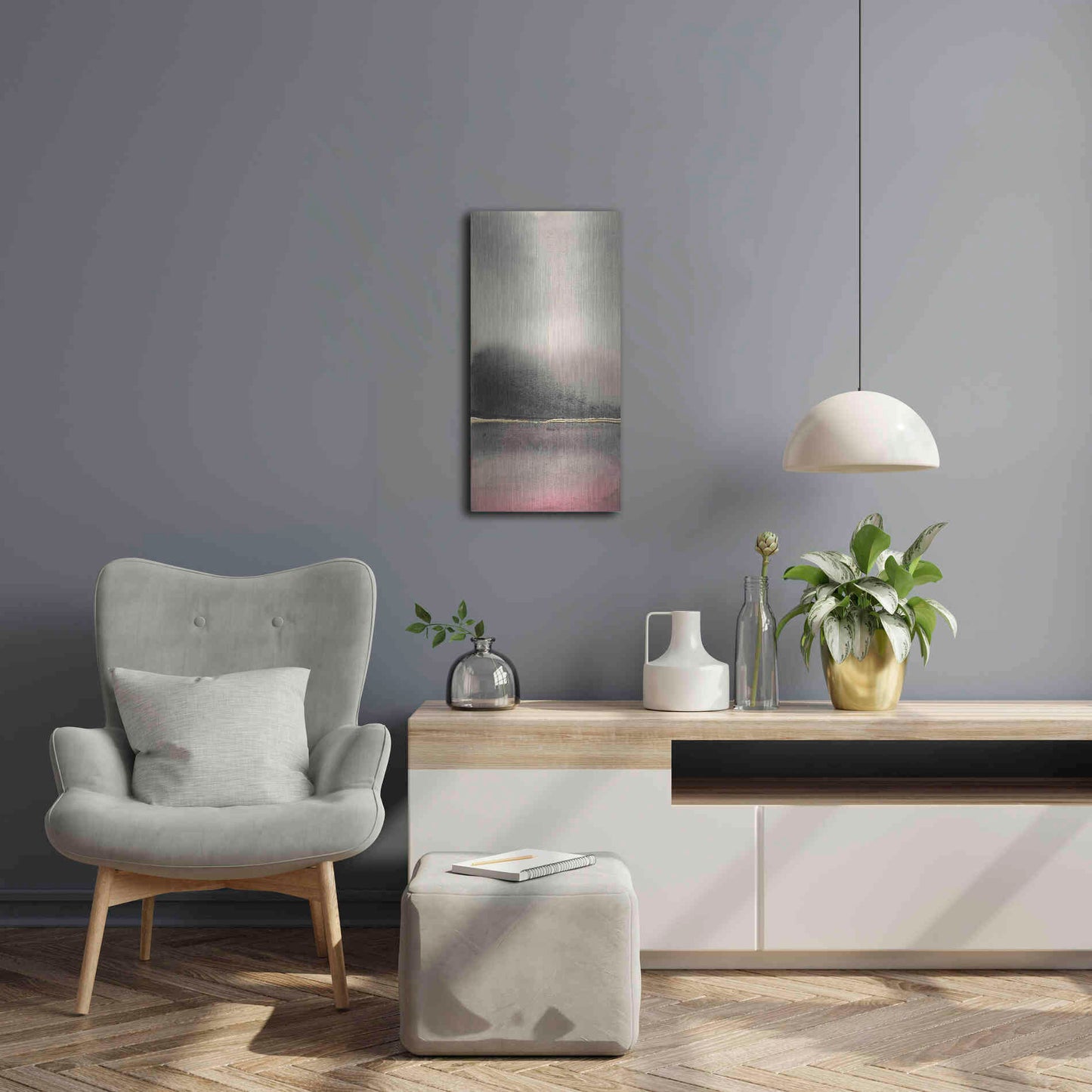 Luxe Metal Art 'After the Storm I' by Chris Paschke, Metal Wall Art,12x24