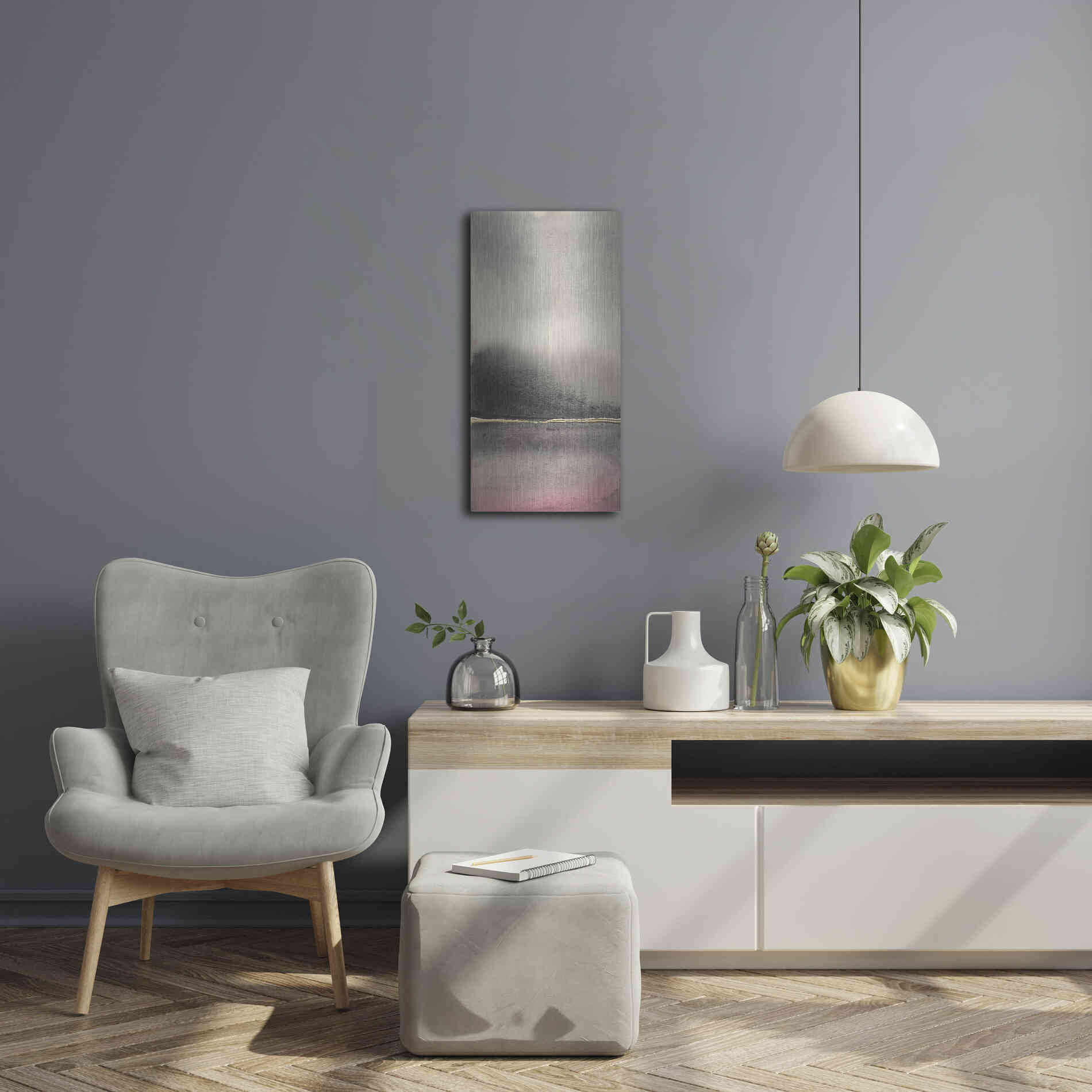 Luxe Metal Art 'After the Storm I' by Chris Paschke, Metal Wall Art,12x24