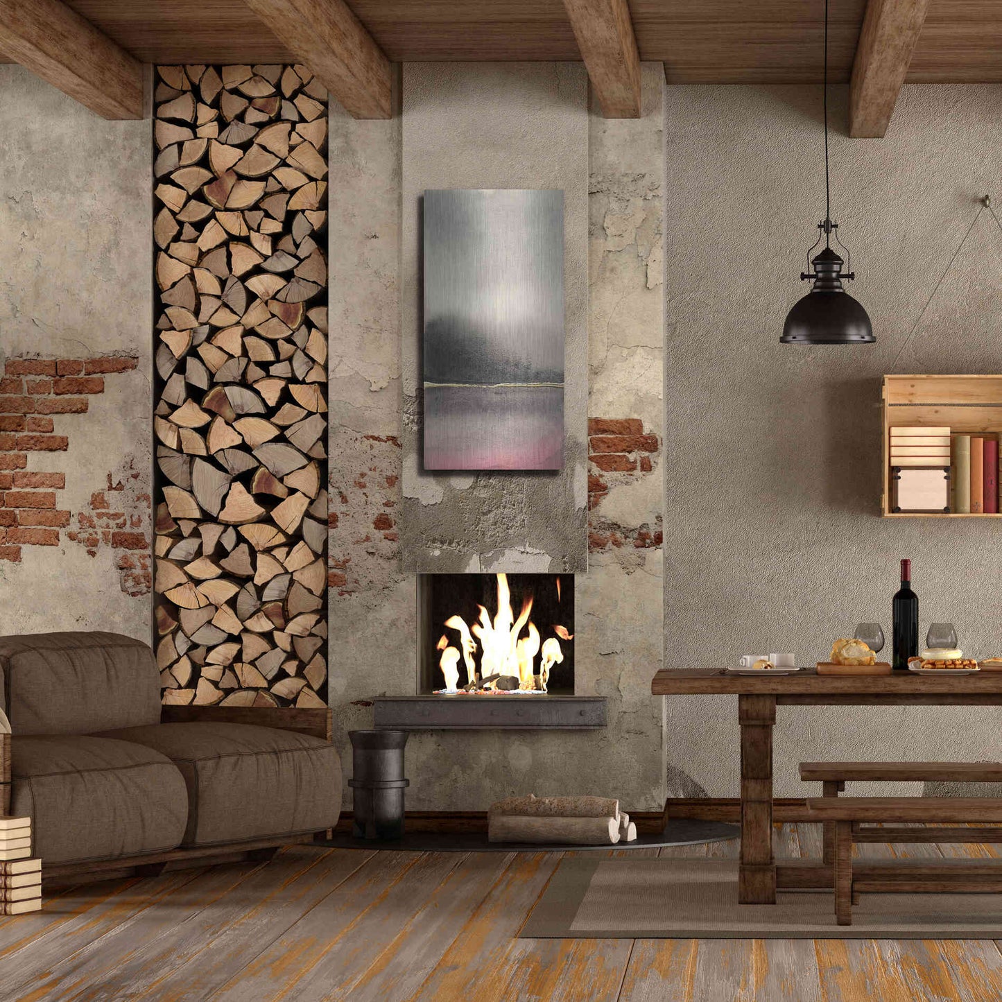 Luxe Metal Art 'After the Storm I' by Chris Paschke, Metal Wall Art,24x48