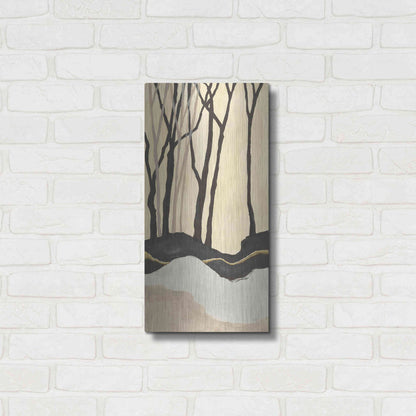 Luxe Metal Art 'Silhouette I' by Chris Paschke, Metal Wall Art,12x24