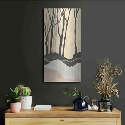 Luxe Metal Art 'Silhouette I' by Chris Paschke, Metal Wall Art,12x24