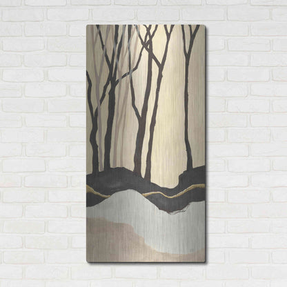 Luxe Metal Art 'Silhouette I' by Chris Paschke, Metal Wall Art,24x48