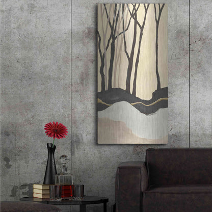 Luxe Metal Art 'Silhouette I' by Chris Paschke, Metal Wall Art,24x48
