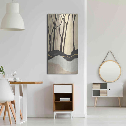 Luxe Metal Art 'Silhouette I' by Chris Paschke, Metal Wall Art,24x48