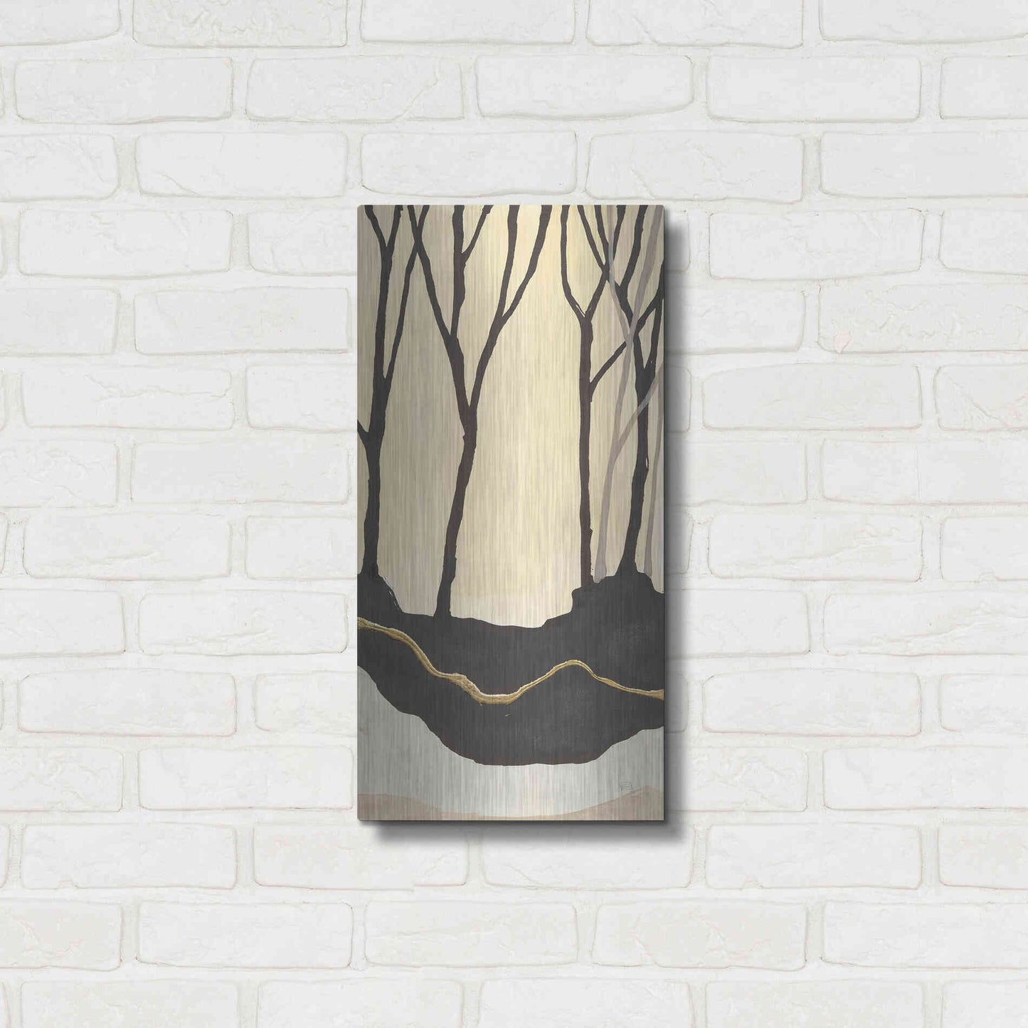 Luxe Metal Art 'Silhouette II' by Chris Paschke, Metal Wall Art,12x24