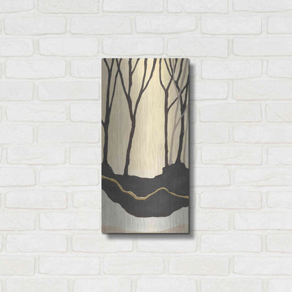 Luxe Metal Art 'Silhouette II' by Chris Paschke, Metal Wall Art,12x24