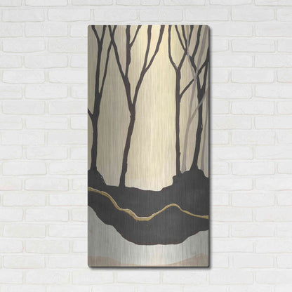 Luxe Metal Art 'Silhouette II' by Chris Paschke, Metal Wall Art,24x48