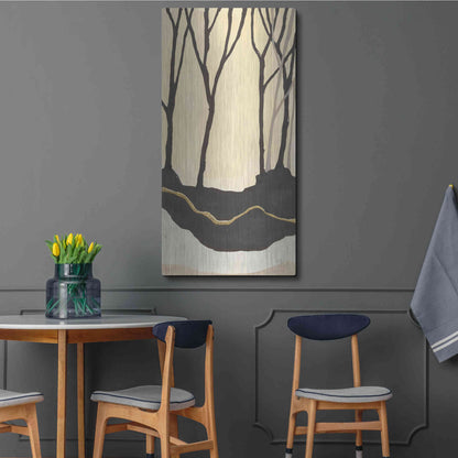 Luxe Metal Art 'Silhouette II' by Chris Paschke, Metal Wall Art,24x48
