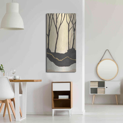 Luxe Metal Art 'Silhouette II' by Chris Paschke, Metal Wall Art,24x48