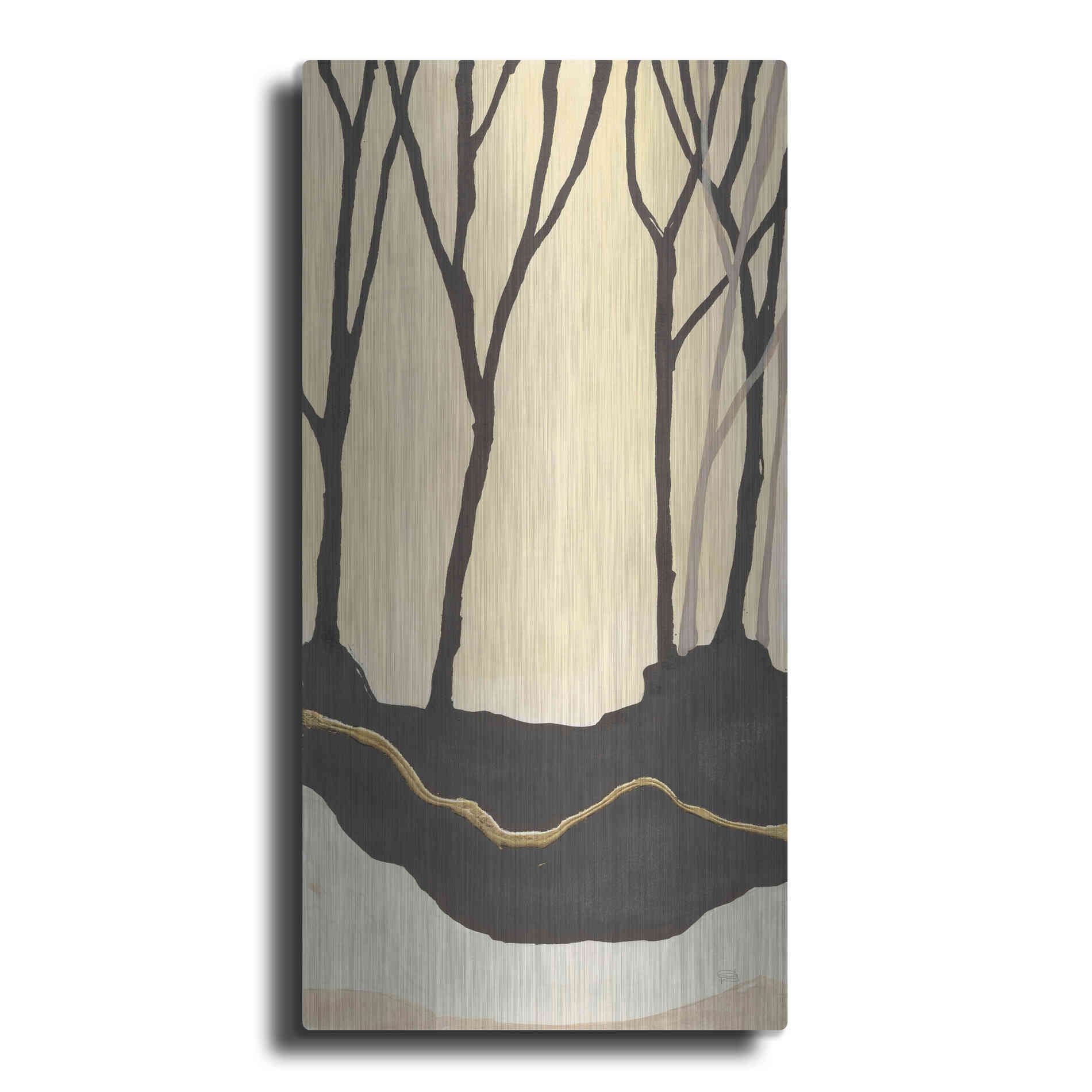 Luxe Metal Art 'Silhouette II' by Chris Paschke, Metal Wall Art,2:1 P