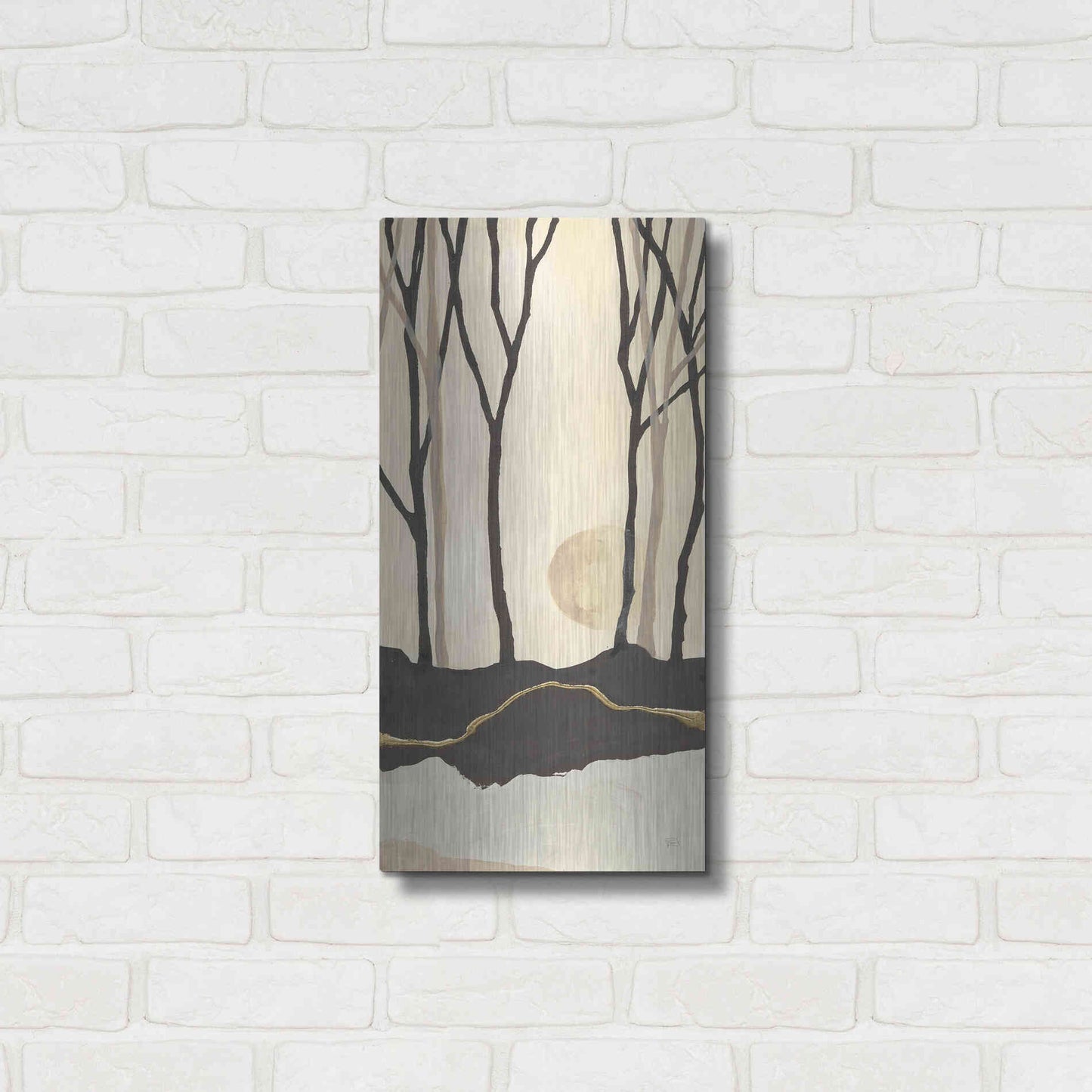 Luxe Metal Art 'Silhouette III' by Chris Paschke, Metal Wall Art,12x24