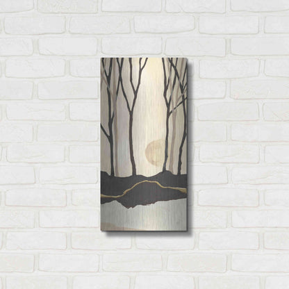Luxe Metal Art 'Silhouette III' by Chris Paschke, Metal Wall Art,12x24