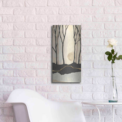 Luxe Metal Art 'Silhouette III' by Chris Paschke, Metal Wall Art,12x24