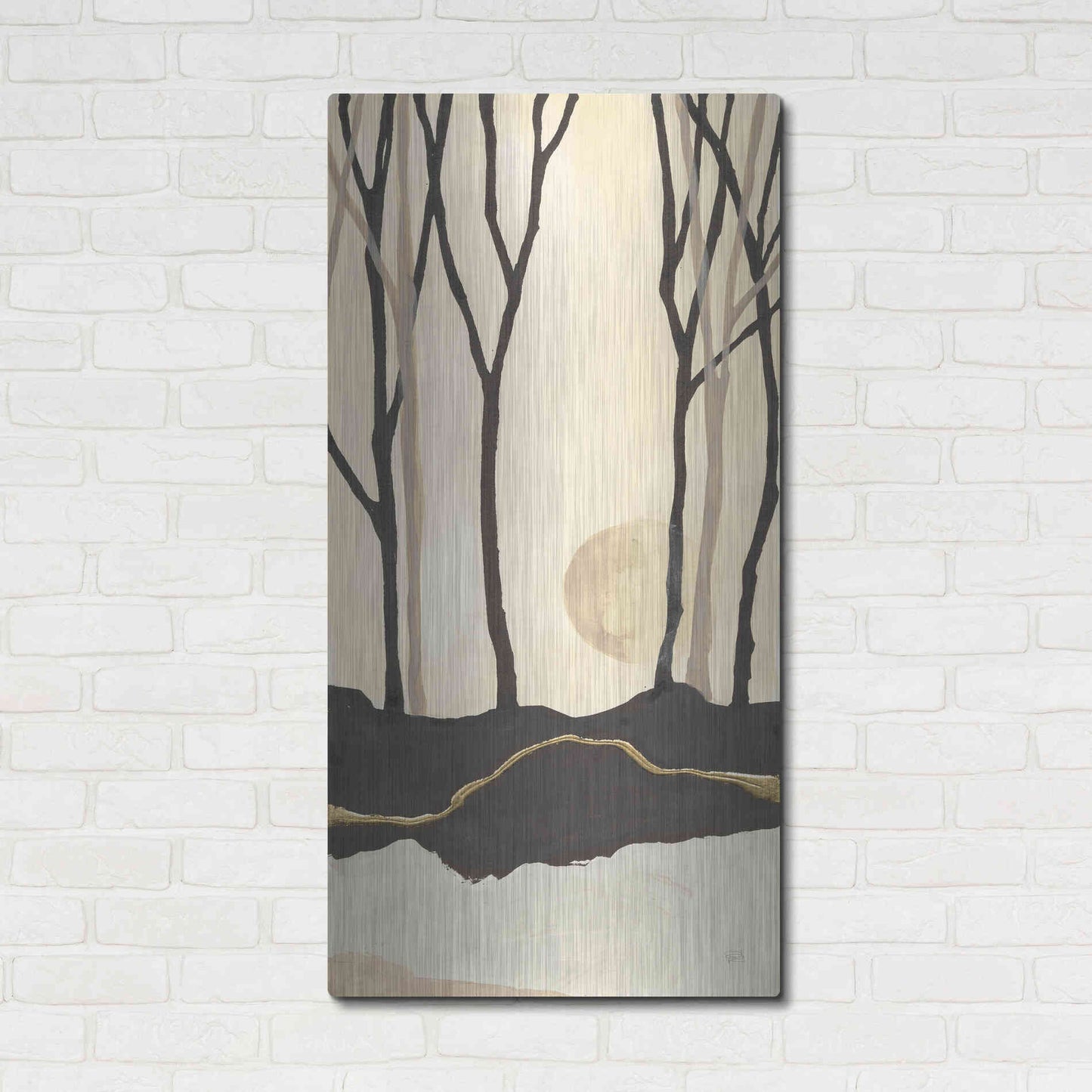 Luxe Metal Art 'Silhouette III' by Chris Paschke, Metal Wall Art,24x48