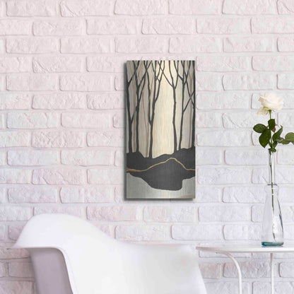 Luxe Metal Art 'Silhouette IV' by Chris Paschke, Metal Wall Art,12x24