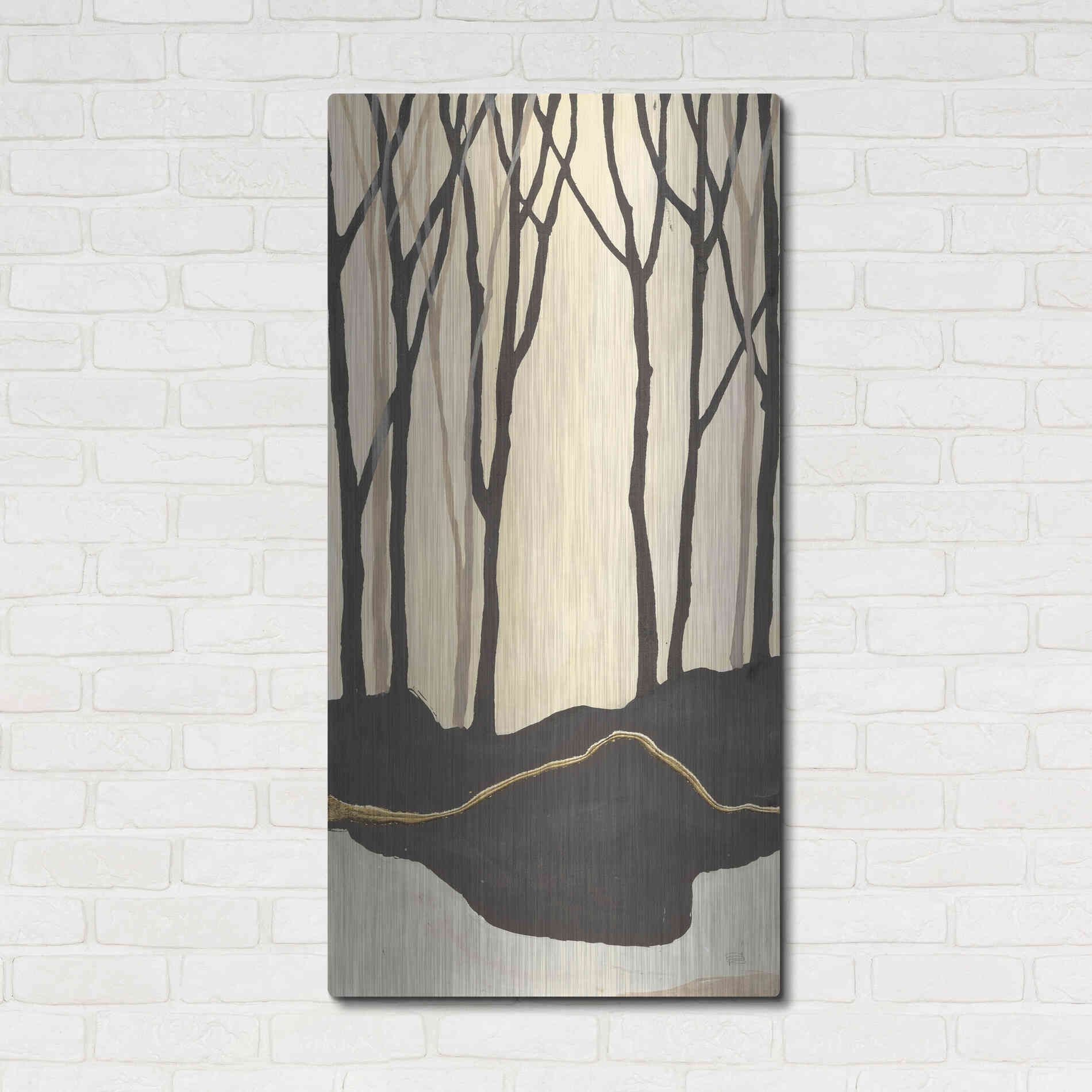 Luxe Metal Art 'Silhouette IV' by Chris Paschke, Metal Wall Art,24x48