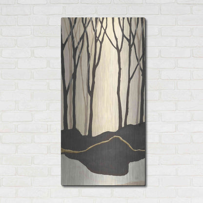 Luxe Metal Art 'Silhouette IV' by Chris Paschke, Metal Wall Art,24x48