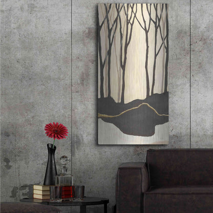Luxe Metal Art 'Silhouette IV' by Chris Paschke, Metal Wall Art,24x48