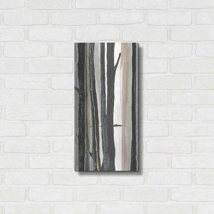 Luxe Metal Art 'Through the Trees I' by Chris Paschke, Metal Wall Art,12x24