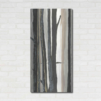 Luxe Metal Art 'Through the Trees I' by Chris Paschke, Metal Wall Art,24x48