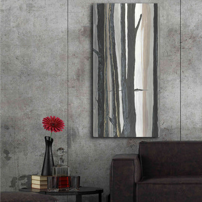 Luxe Metal Art 'Through the Trees I' by Chris Paschke, Metal Wall Art,24x48